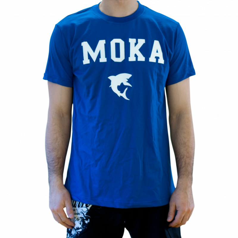 Diplomati pianist dæk T-shirt - Moka Original - Blå/Hvid - Arte Suave BJJ og MMA i København