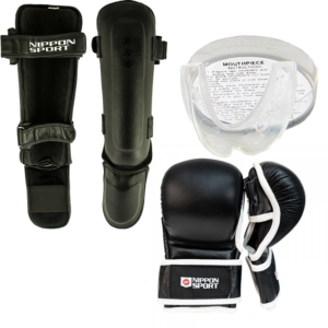 MMA udstyrs pakke - MMA handsker benbeskytter tandbeskytter