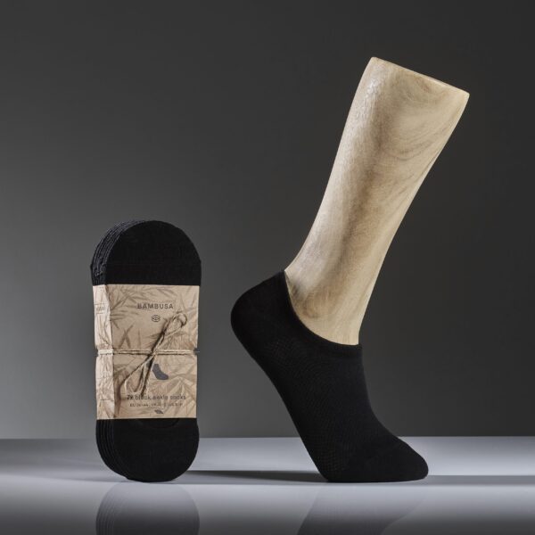 Sorte ankelsokker one-size 36-44