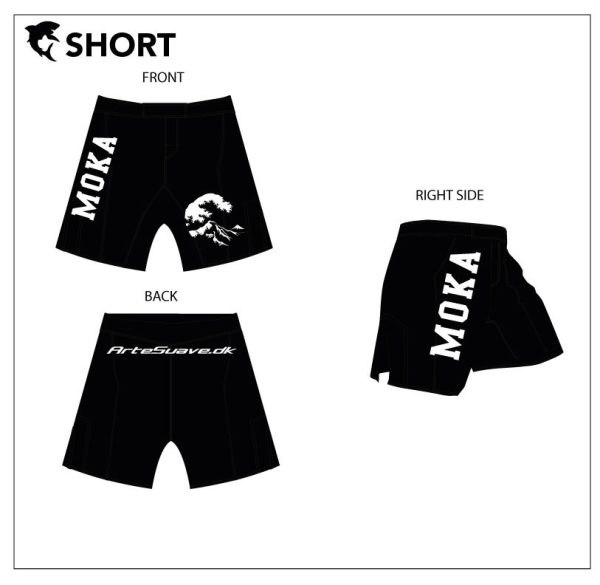 Board Shorts - Arte Suave - Sort/Hvid