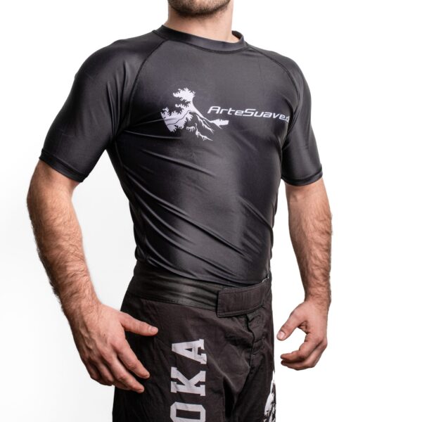 Kortærmet Rashguard - Arte Suave - Sort